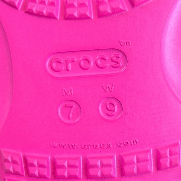CROCS Pink Classic Adult Slide Sandals Sz. 7M/9W - Picture 7 of 7